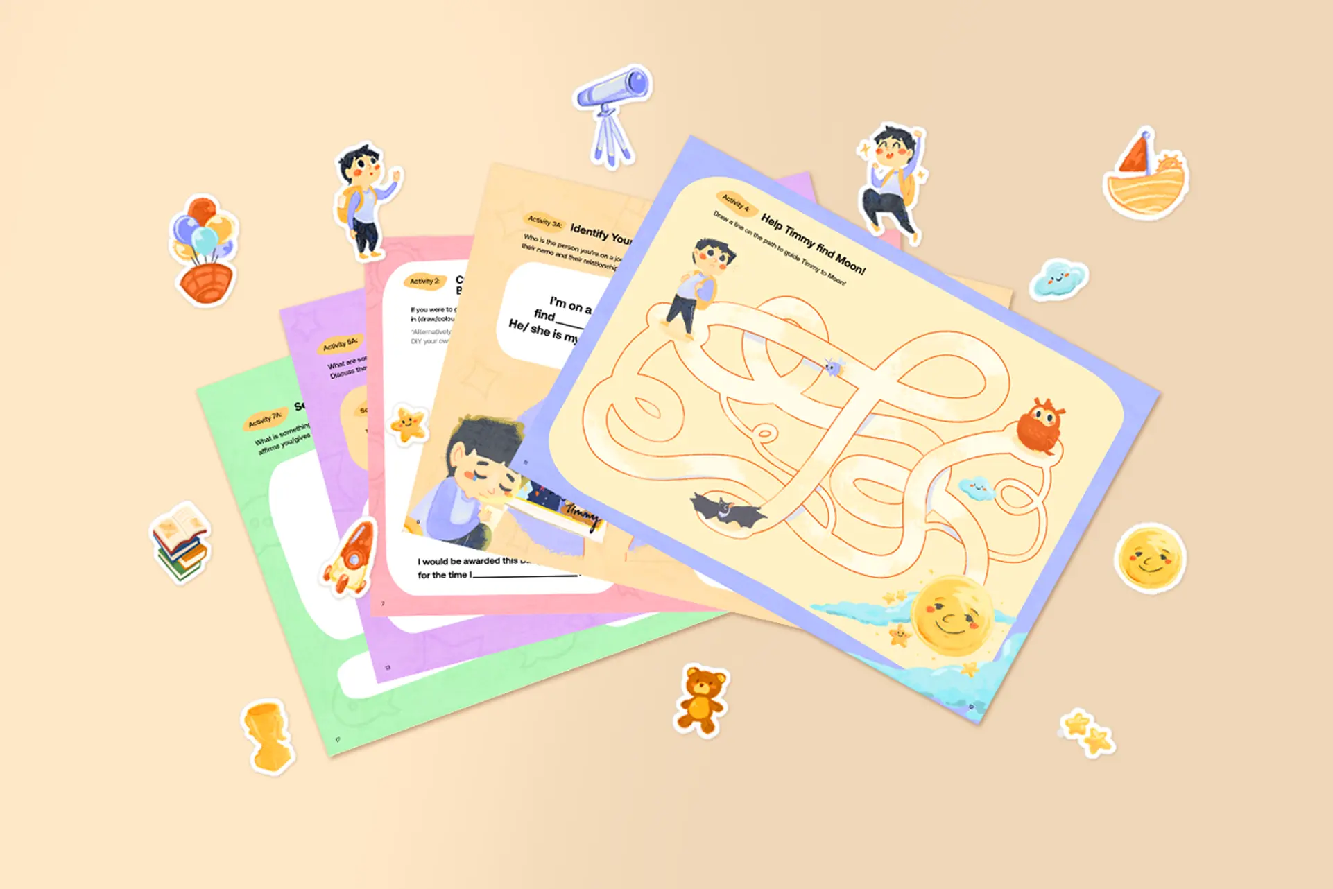 Activity Book (ages 3 to 6) preview page 3